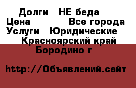 Долги - НЕ беда ! › Цена ­ 1 000 - Все города Услуги » Юридические   . Красноярский край,Бородино г.